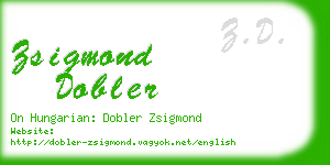 zsigmond dobler business card